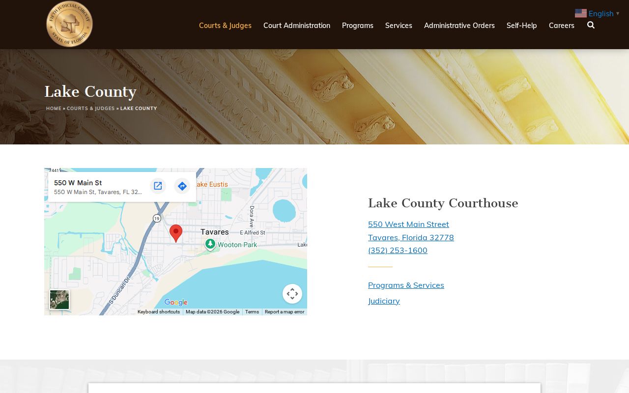 Lake County criminal court records at the Judicial Center