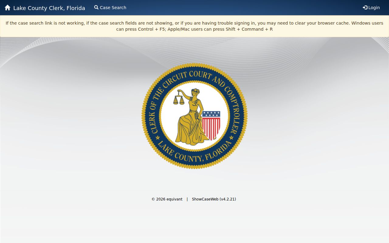 Lake County criminal court record search fields
